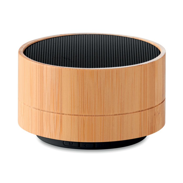 altavoz bluetooth bambú